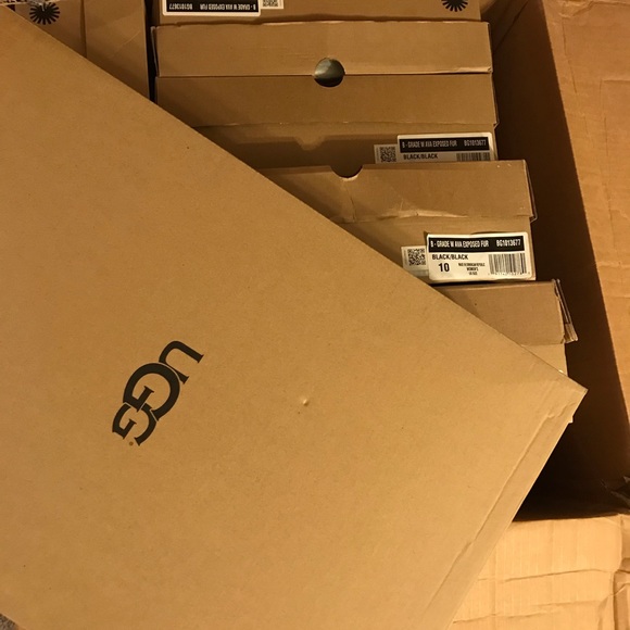 Blk UGG Ava shearling tall boots NWT - Picture 2 of 8